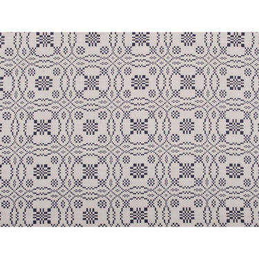 Lover㦙??S Knot Jacquard Placemat Cream Indigo Set Of Six PM130021 - The Fox Decor